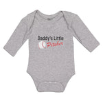 Long Sleeve Bodysuit Baby Daddy's Little Picther Sport Baseball Cotton - Cute Rascals
