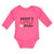 Long Sleeve Bodysuit Baby Daddy's Little Picther Sport Baseball Cotton - Cute Rascals