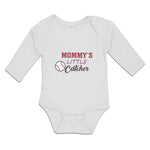 Long Sleeve Bodysuit Baby Mommy's Little Catcher Baseball Sports Cotton