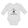 Long Sleeve Bodysuit Baby Shhh I'M Watching Basketball with My Daddy!! Cotton