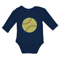 Long Sleeve Bodysuit Baby Baseball Sport Ball Boy & Girl Clothes Cotton - Cute Rascals