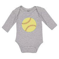 Long Sleeve Bodysuit Baby Baseball Sport Ball Boy & Girl Clothes Cotton - Cute Rascals