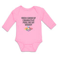 Long Sleeve Bodysuit Baby Grow Wanna Pool My Mommy Sport Tenpin Balls Cotton