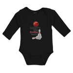 Long Sleeve Bodysuit Baby Daddy's Bowling Buddy Sport Tenpins Ball Cotton - Cute Rascals