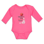 Long Sleeve Bodysuit Baby Daddy's Bowling Buddy Sport Tenpins Ball Cotton - Cute Rascals