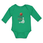 Long Sleeve Bodysuit Baby Daddy's Bowling Buddy Sport Tenpins Ball Cotton - Cute Rascals