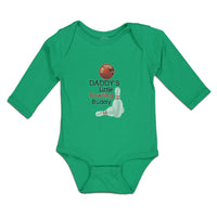 Long Sleeve Bodysuit Baby Daddy's Bowling Buddy Sport Tenpins Ball Cotton - Cute Rascals