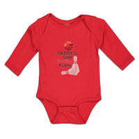 Long Sleeve Bodysuit Baby Daddy's Bowling Buddy Sport Tenpins Ball Cotton - Cute Rascals