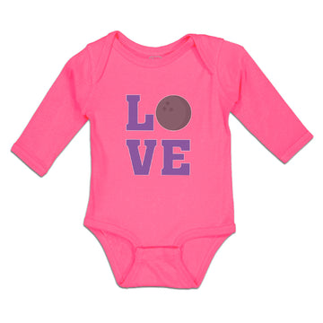 Long Sleeve Bodysuit Baby Love Sport Tenpin Ball for Bowling Boy & Girl Clothes