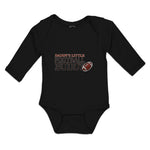 Long Sleeve Bodysuit Baby Daddy's Little Football Buddy Sport Rugby Ball Cotton - Cute Rascals