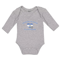 Long Sleeve Bodysuit Baby Future El Salvador Heart Flag Sports Ball Cotton - Cute Rascals