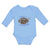Long Sleeve Bodysuit Baby Turkey & Touchdown Sports Rugby Ball with Chicken
