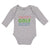 Long Sleeve Bodysuit Baby Daddy's Golf Buddy with Grass Sports Flag Cotton - Cute Rascals