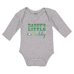 Long Sleeve Bodysuit Baby Daddy's Caddy Sport Golf Ball Green Grass Cotton - Cute Rascals