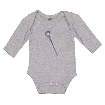 Long Sleeve Bodysuit Baby Lacrosse Stick and Ball Boy & Girl Clothes Cotton
