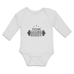 Long Sleeve Bodysuit Baby Future Lifting Buddy Sports Lifting Equipment Cotton - Cute Rascals