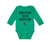 Long Sleeve Bodysuit Baby Born to Play Soccer with My Mom Funny Cotton - Cute Rascals