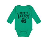 Long Sleeve Bodysuit Baby Born to Box Boxing Boxer Boy & Girl Clothes Cotton - Cute Rascals