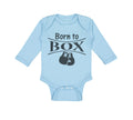 Long Sleeve Bodysuit Baby Born to Box Boxing Boxer Boy & Girl Clothes Cotton