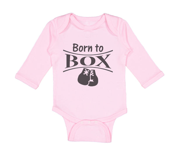 Long Sleeve Bodysuit Baby Born to Box Boxing Boxer Boy & Girl Clothes Cotton - Cute Rascals