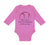 Long Sleeve Bodysuit Baby When Grow up Want to Be Softball Player Cotton