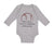 Long Sleeve Bodysuit Baby When Grow up Want to Be Softball Player Cotton