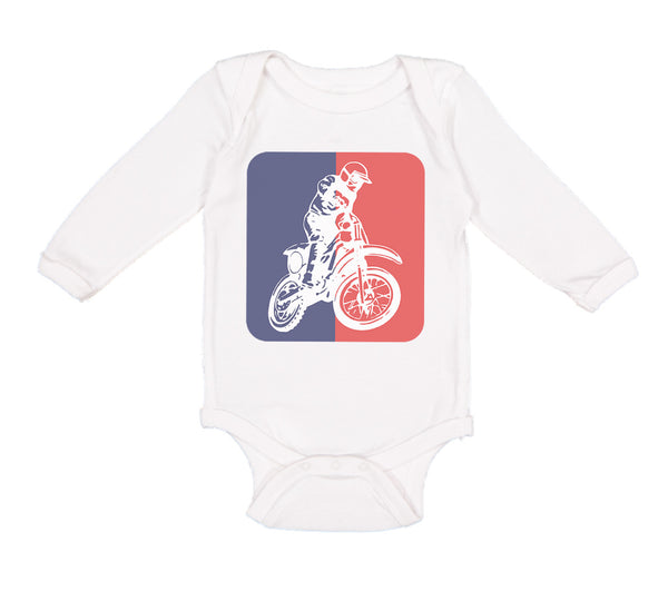 Long Sleeve Bodysuit Baby Motocross Motorcycle Boy & Girl Clothes Cotton