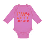 Long Sleeve Bodysuit Baby I'M A Little Fighter Box Boxing Boxer Cotton