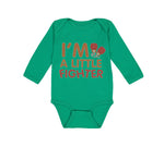 Long Sleeve Bodysuit Baby I'M A Little Fighter Box Boxing Boxer Cotton