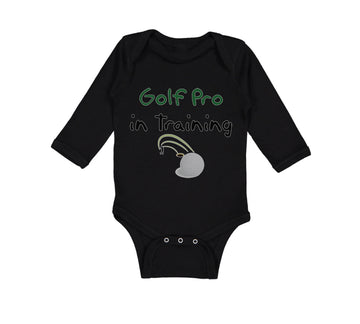 Long Sleeve Bodysuit Baby Golf pro in Training Golf Golfing Boy & Girl Clothes