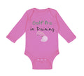Long Sleeve Bodysuit Baby Golf pro in Training Golf Golfing Boy & Girl Clothes