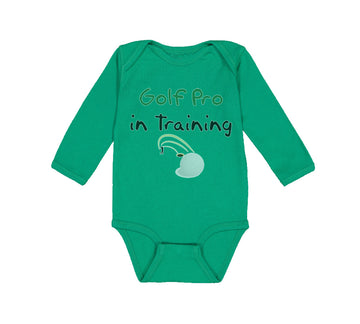 Long Sleeve Bodysuit Baby Golf pro in Training Golf Golfing Boy & Girl Clothes