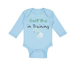 Long Sleeve Bodysuit Baby Golf pro in Training Golf Golfing Boy & Girl Clothes - Cute Rascals
