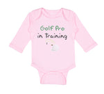 Long Sleeve Bodysuit Baby Golf pro in Training Golf Golfing Boy & Girl Clothes - Cute Rascals