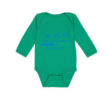 Long Sleeve Bodysuit Baby Triathlon Skills Loading Boy & Girl Clothes Cotton