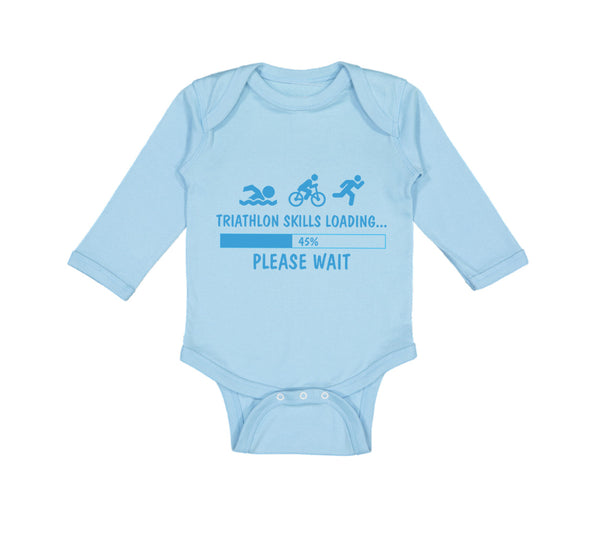 Long Sleeve Bodysuit Baby Triathlon Skills Loading Boy & Girl Clothes Cotton