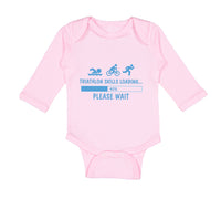 Long Sleeve Bodysuit Baby Triathlon Skills Loading Boy & Girl Clothes Cotton