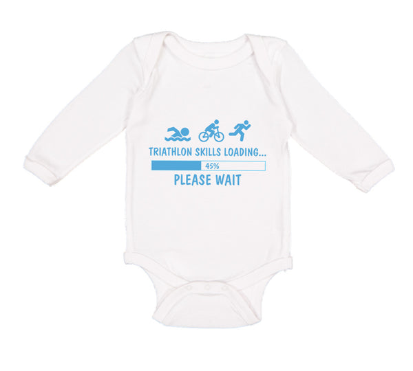 Long Sleeve Bodysuit Baby Triathlon Skills Loading Boy & Girl Clothes Cotton