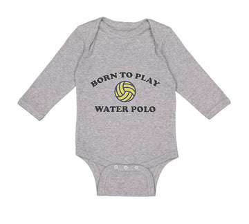 Long Sleeve Bodysuit Baby Born to Play Water Polo Boy & Girl Clothes Cotton