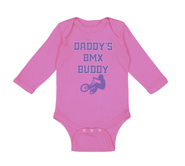 Long Sleeve Bodysuit Baby Daddy's Bmx Buddy Boy & Girl Clothes Cotton
