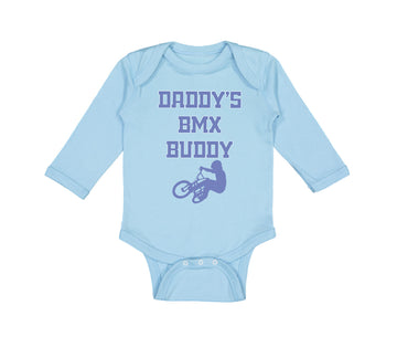 Long Sleeve Bodysuit Baby Daddy's Bmx Buddy Boy & Girl Clothes Cotton