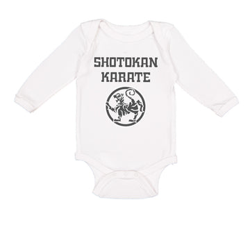 Long Sleeve Bodysuit Baby Shotokan Karate Mma Boy & Girl Clothes Cotton