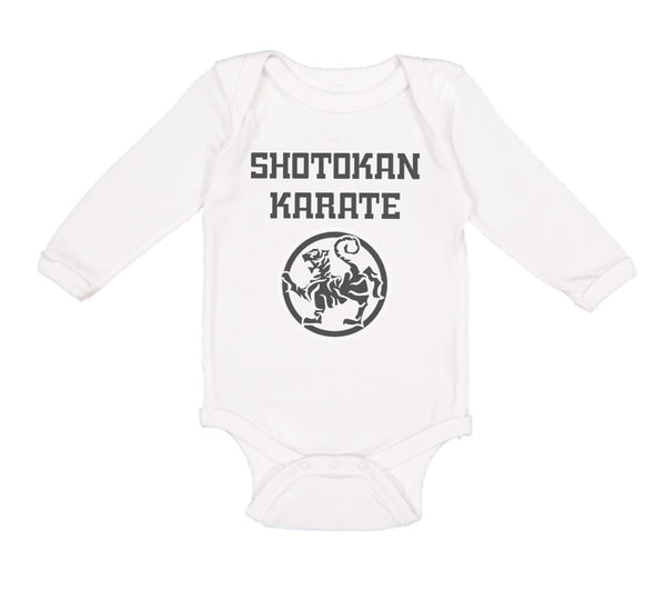 Long Sleeve Bodysuit Baby Shotokan Karate Mma Boy & Girl Clothes Cotton