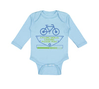 Long Sleeve Bodysuit Baby Cycling Skills Loading... Please Wait Bicycle Cycling - Cute Rascals