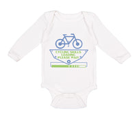 Long Sleeve Bodysuit Baby Cycling Skills Loading... Please Wait Bicycle Cycling - Cute Rascals