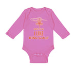 Long Sleeve Bodysuit Baby People Tell Me I like Disc Golf Boy & Girl Clothes