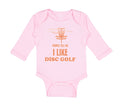 Long Sleeve Bodysuit Baby People Tell Me I like Disc Golf Boy & Girl Clothes