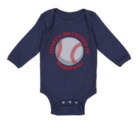 Long Sleeve Bodysuit Baby There Is No Crying in Baseball! Boy & Girl Clothes