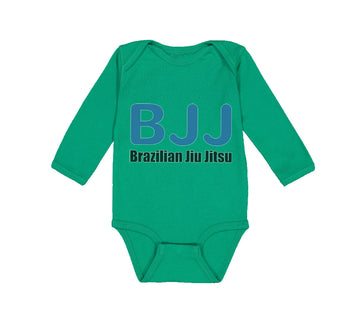 Long Sleeve Bodysuit Baby Bjj Brazilian Jiu Jitsu Martial Arts Cotton