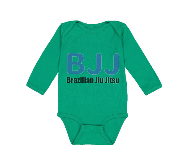 Long Sleeve Bodysuit Baby Bjj Brazilian Jiu Jitsu Martial Arts Cotton - Cute Rascals